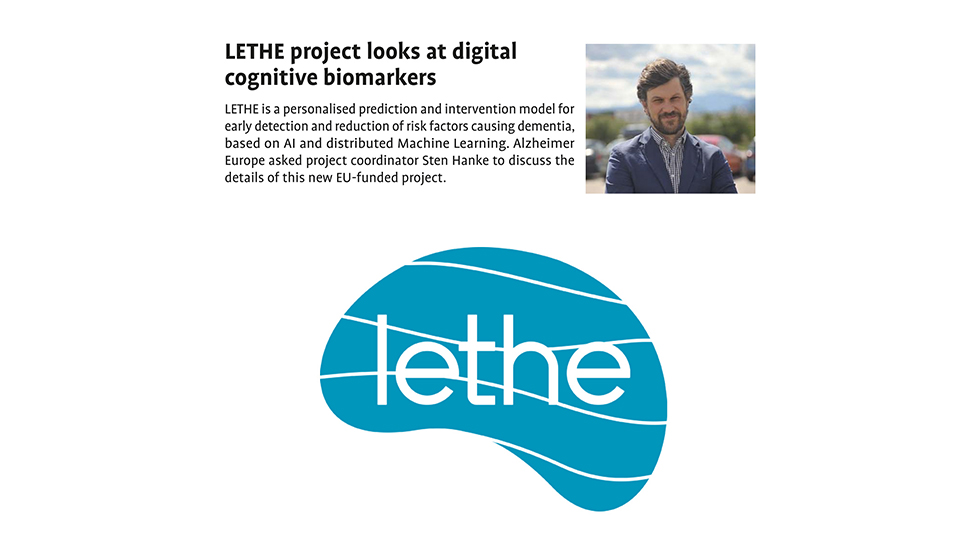 LETHE project looks at digital cognitive biomarkers