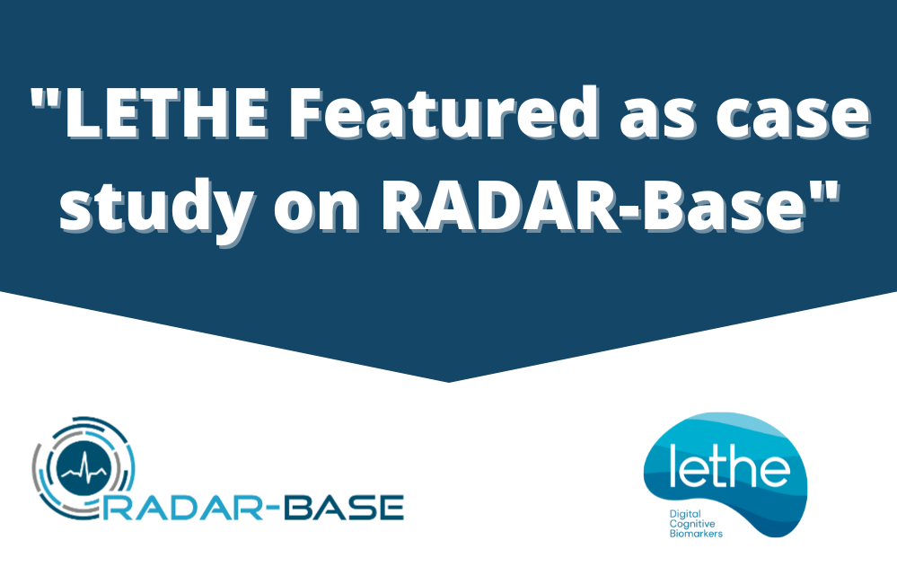 LETHE Featured as case study on RADAR-Base